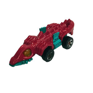 Hot Wheels Crocodile Car Red Blue Alligator Vehicle Mattel Diecast Collectible